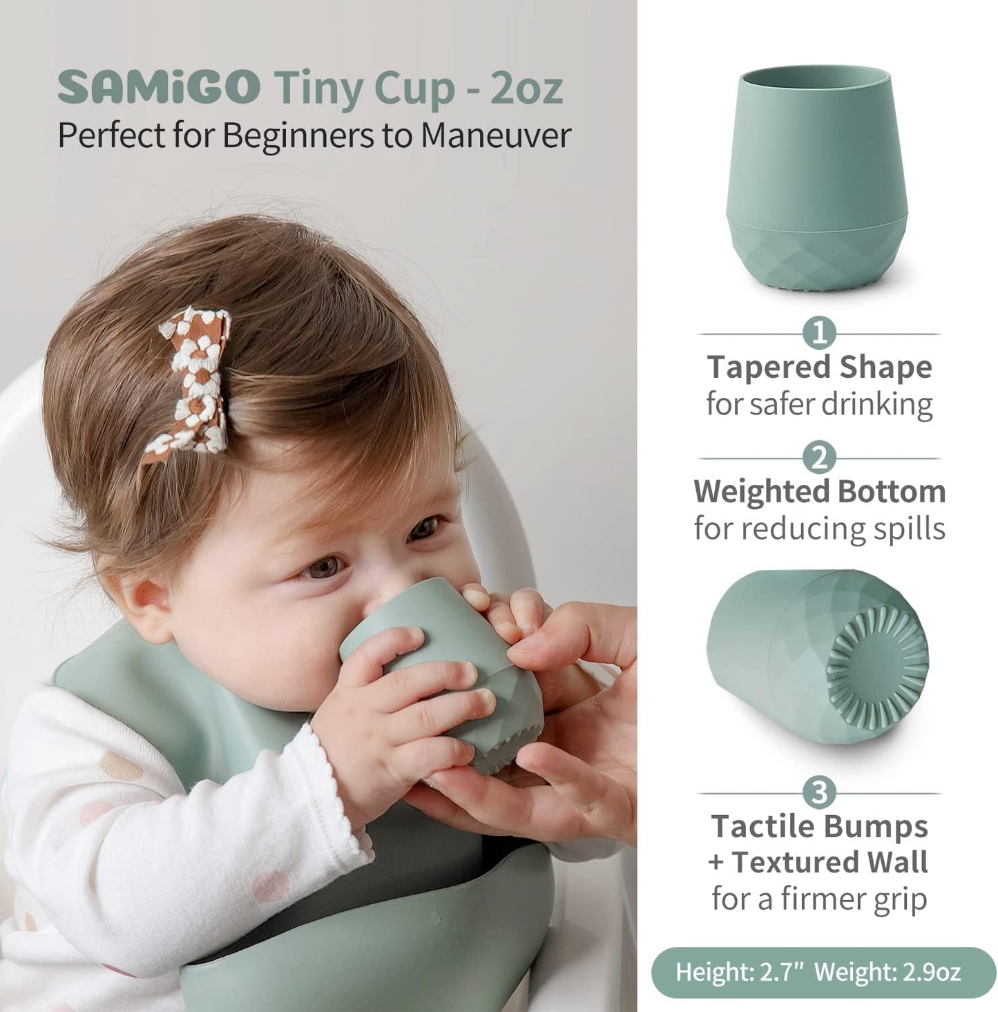 Juego 3 Utensilios Silicona para Bebés Autoalimentación