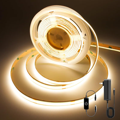 Tira LED 9.84pies 24V regulable tacto 3000K interior