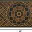 Tapete puerta gris medallón 2x4ft para porche