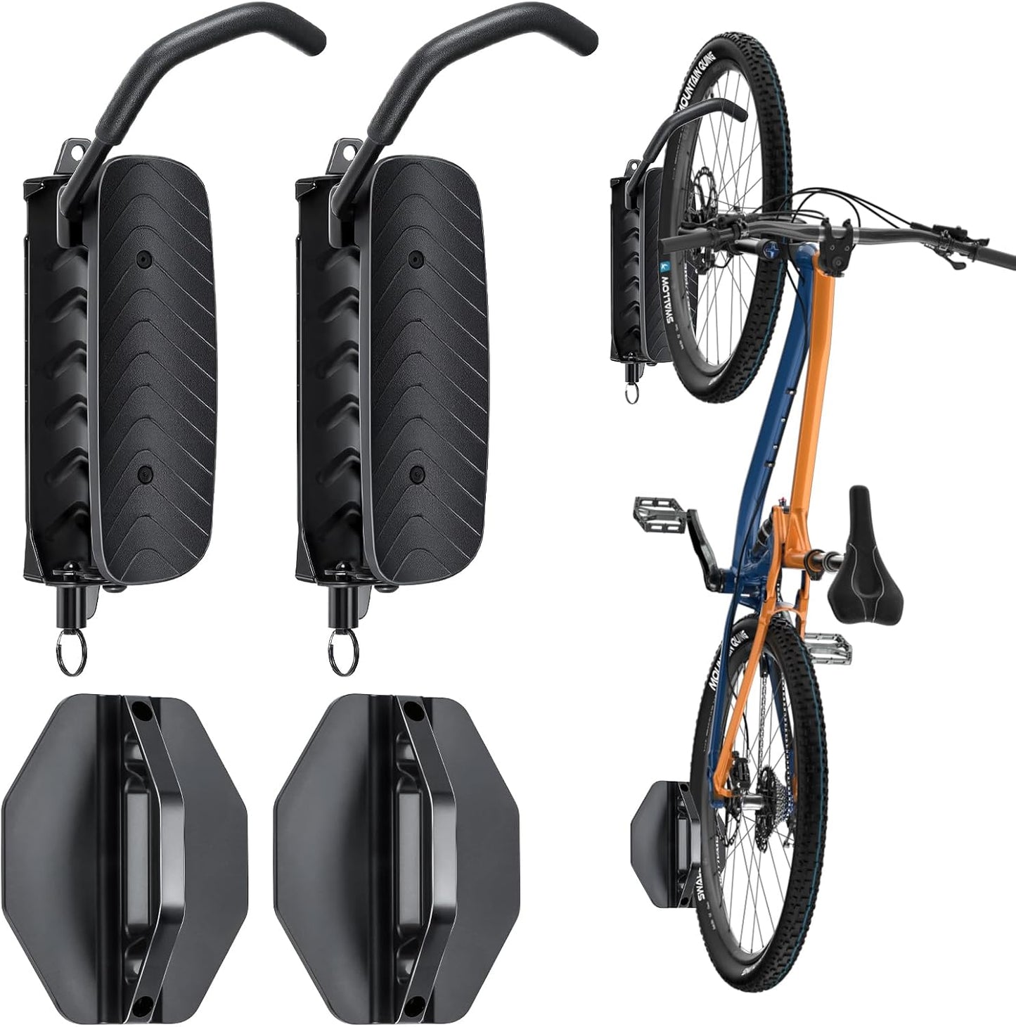 Soporte bicicleta pared vertical 150° resistente 66lbs