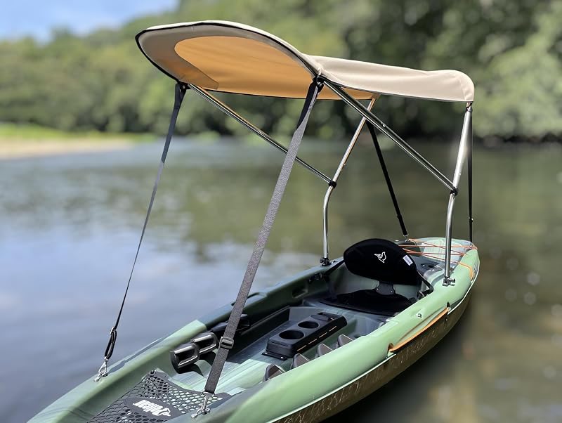 Toldo Bimini para kayak bloquea UV calor y lluvia