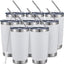 Vaso viaje 20oz set 8 acero inox doble pared con tapa