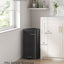 Cubo basura acero inox 30L cierre suave negro mate