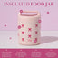 Tarro alimento acero inox doble pared 12oz rosa