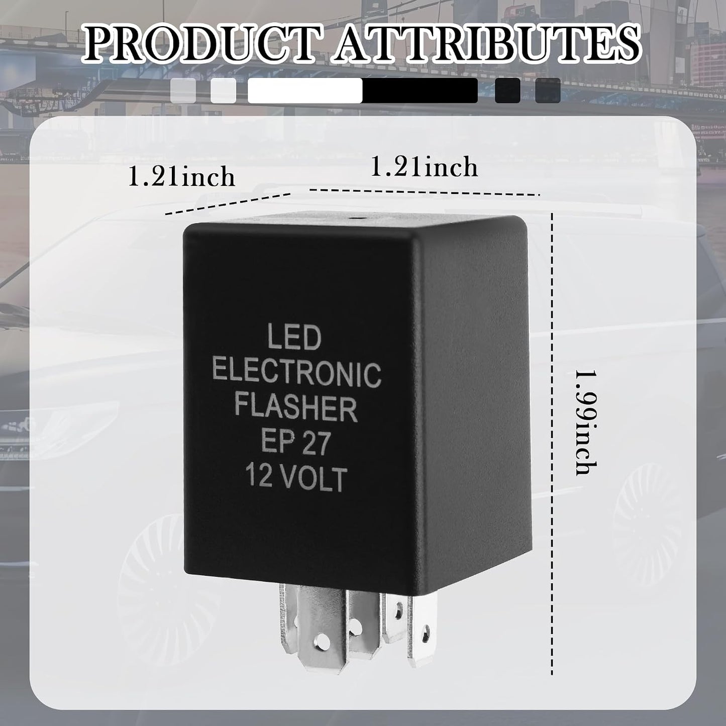 Relé intermitente LED 12V comp Ford Dodge Chevy