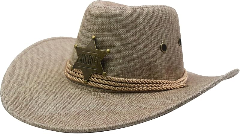 Sombrero vaquero ala ancha para viaje protección solar