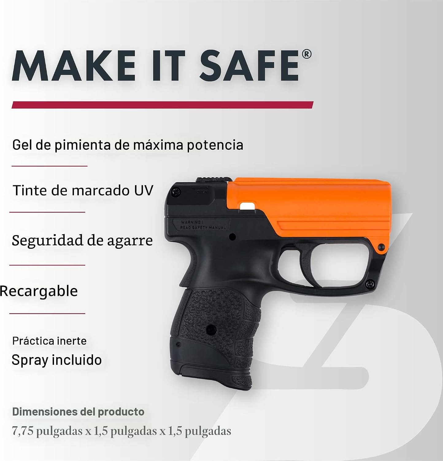 Recipiente gel pimienta Aim and Fire 13 ráfagas 15pies