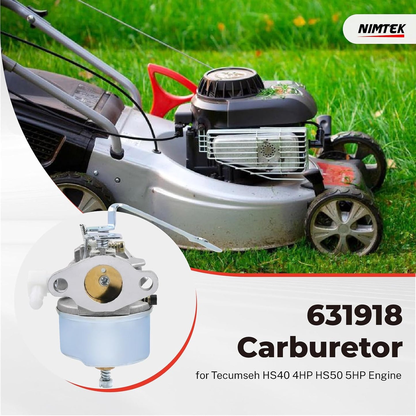 Carburador para motor Tecumseh HS40/50 con bujía