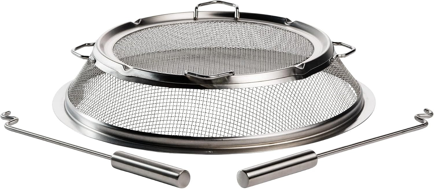 Protector chispas acero inox para braseros aire libre