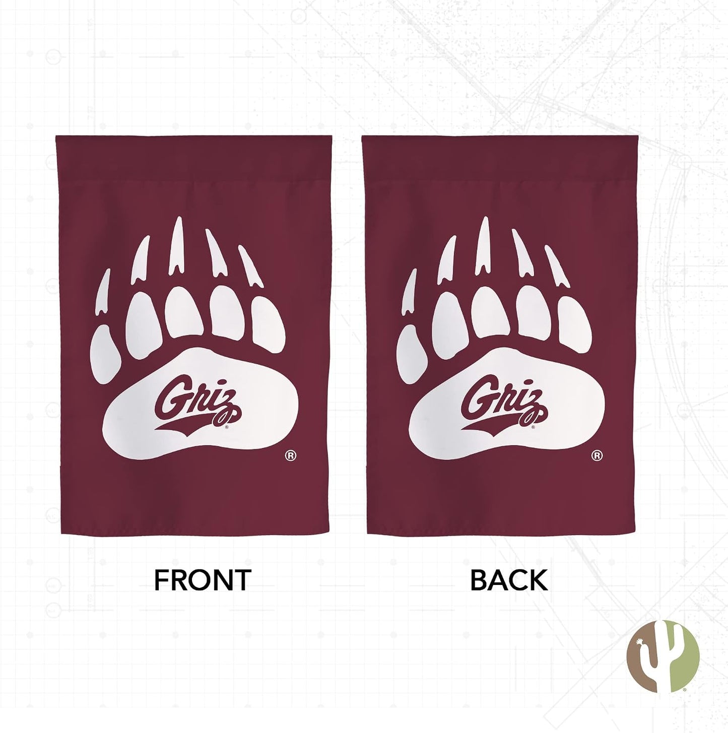 Bandera jardín UM Montana Grizzlies 19x12pulg