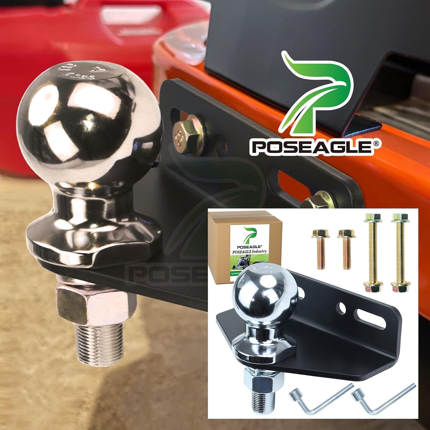 Enganche remolque universal giro cero bola cromada 3500lbs