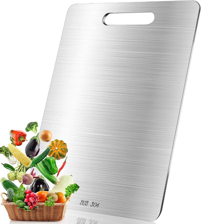 Tabla cortar doble cara acero inox 13x9pulg