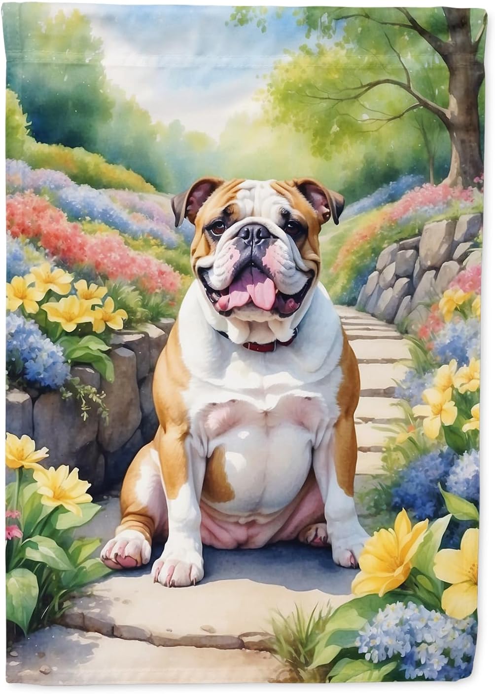 Bandera Bulldog Inglés para Porche Decoración