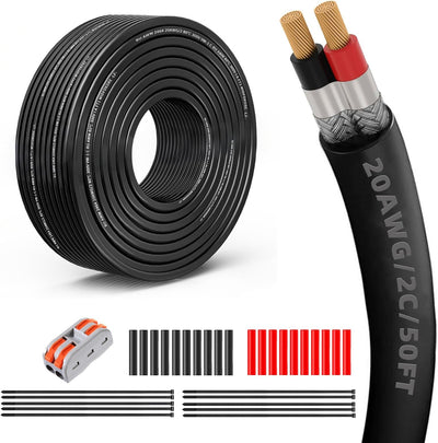 Cable 2 conductores 20 AWG blindado EMI/RFI automotriz