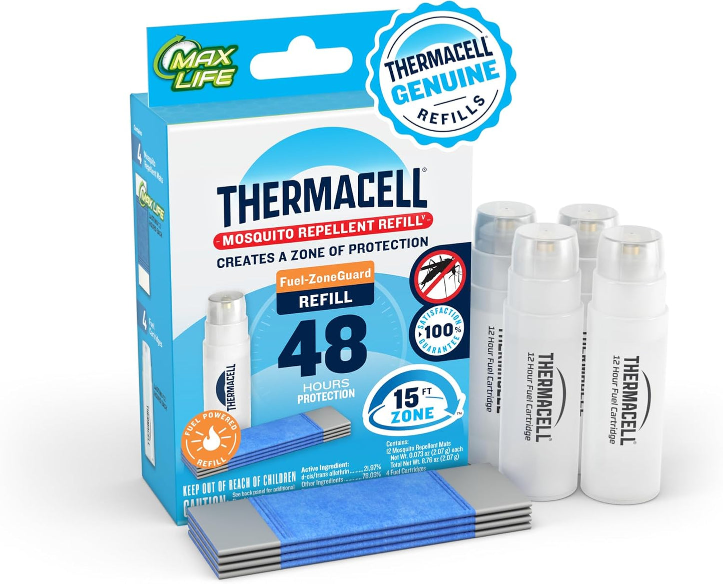 Recambio repelente mosquitos comp 15pies sin espray