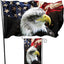 Bandera Americana Vintage 3x5ft Doble Cara 12x18" 4 de Julio