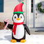 Decoración inflable pingüino navidad led para patio y hogar