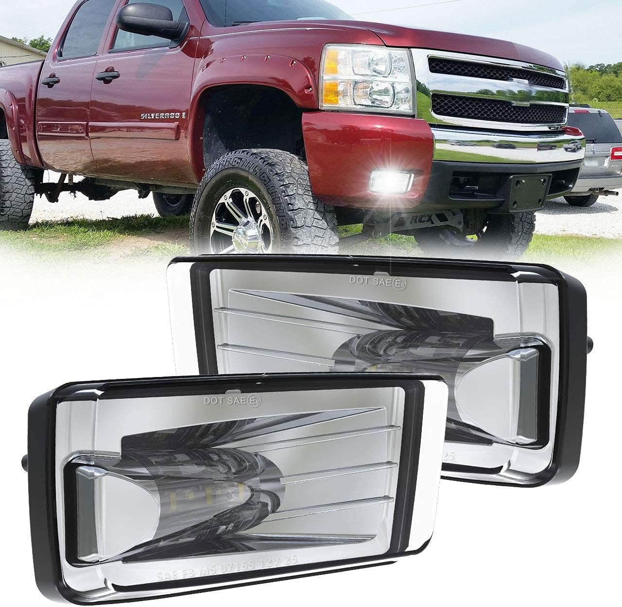 Faros antiniebla LED 5202 comp Silverado 2014
