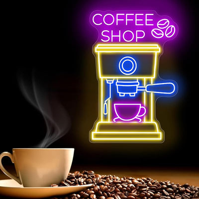 Letrero neón LED para cafetería bar 21x14pulg