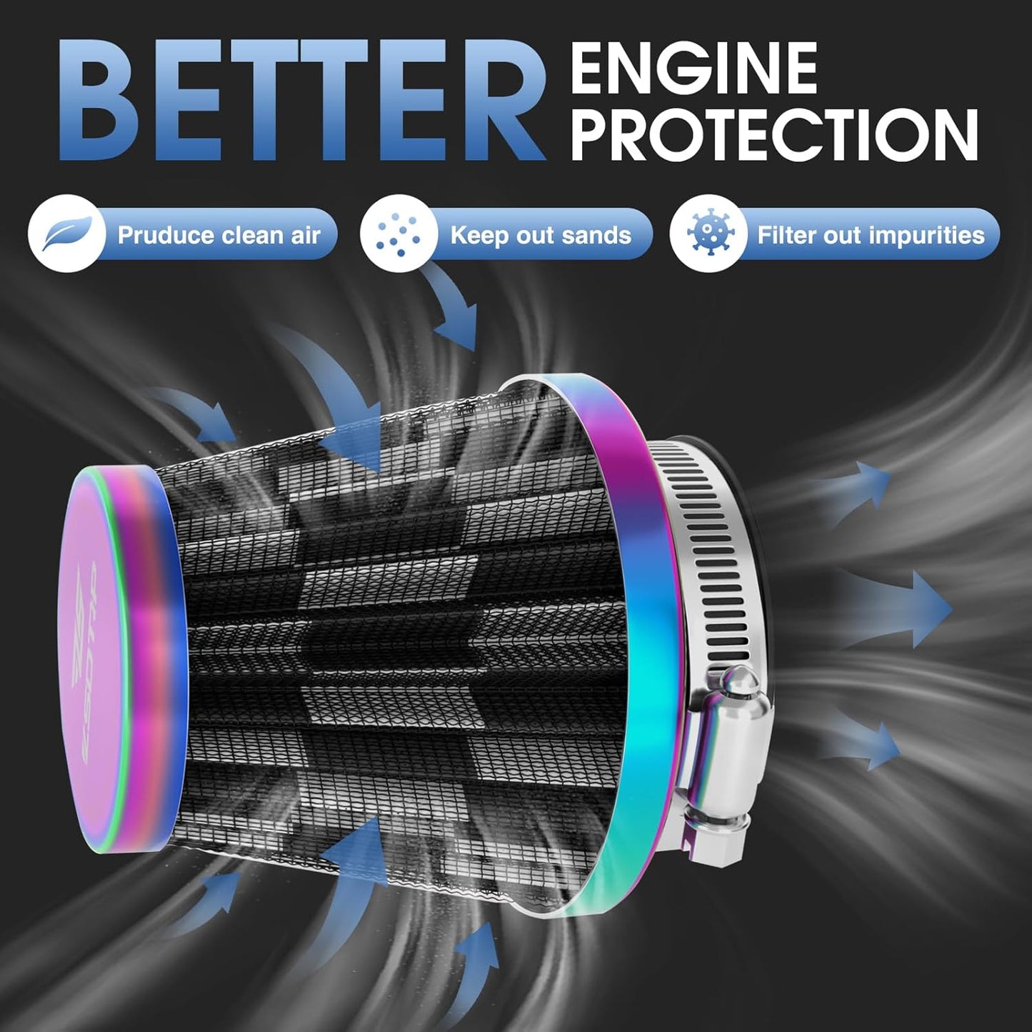 Filtro aire motocicleta ATV SSR TTR GY6 rendimiento