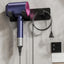 Soporte secador pelo acero inox comp Dyson negro mate