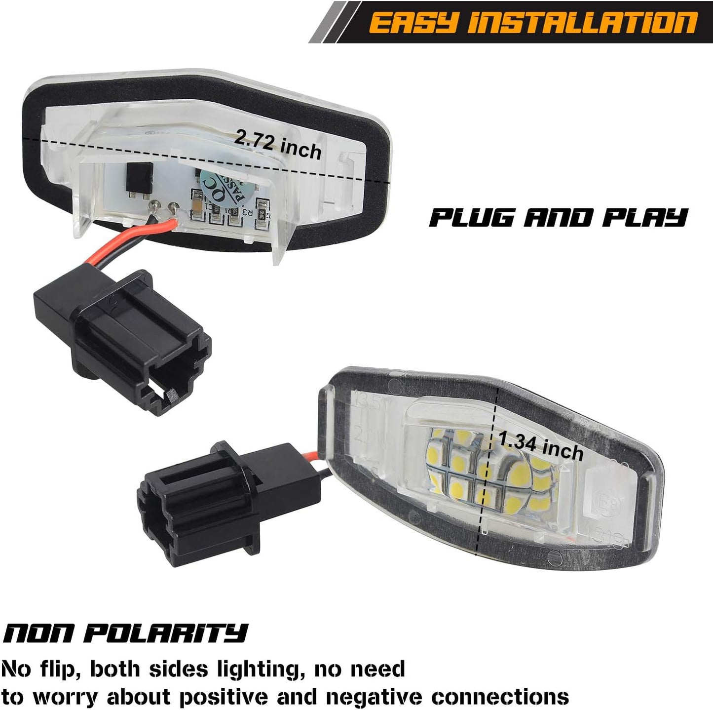 Luces LED matrícula comp Honda Accord Civic Odyssey Pilot