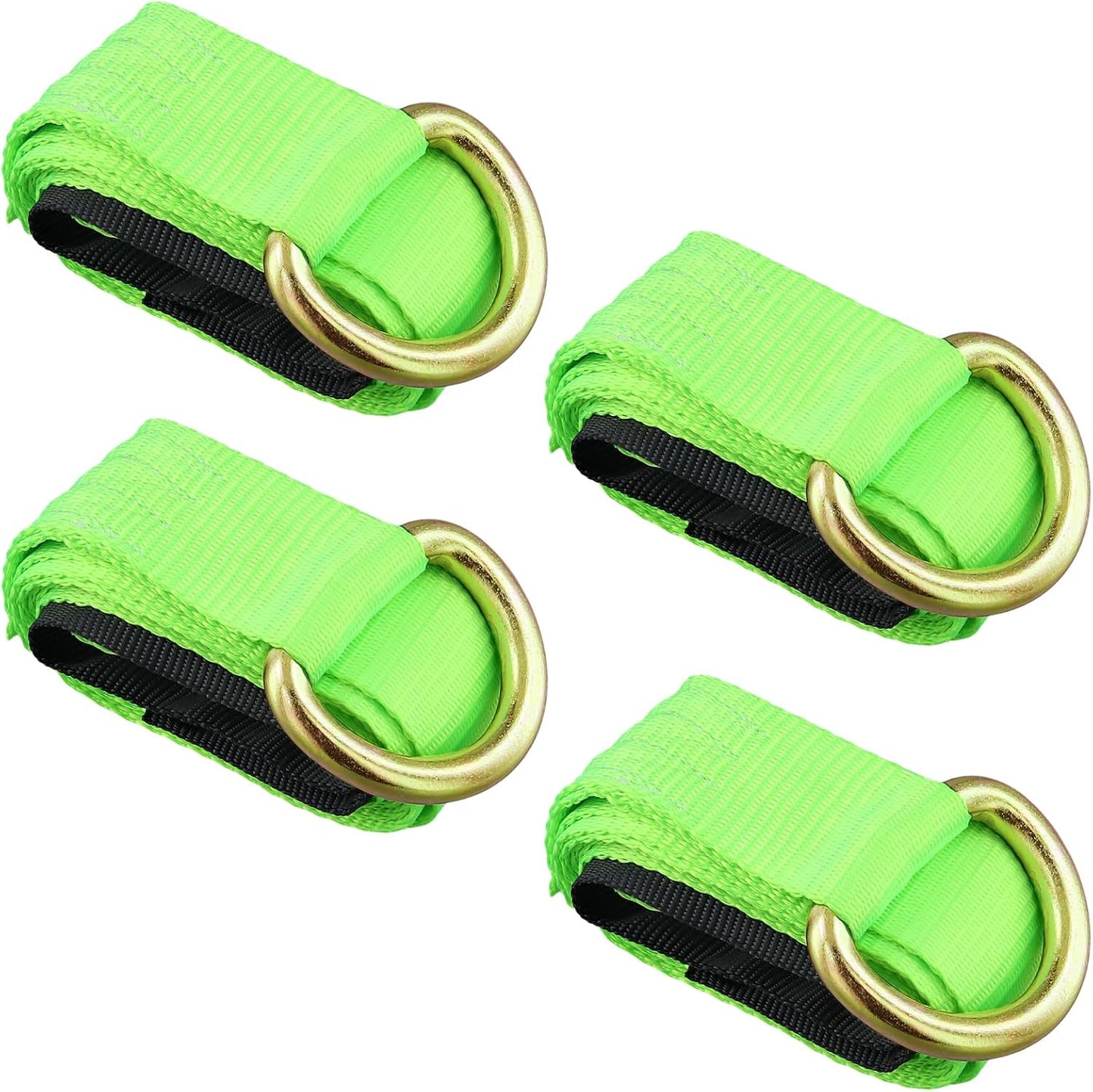 4 Correas Remolque 2pulg x8.2ft Anillo Amarre Auto Grúa