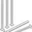 Tornillos botón hex 8-32x2-1/4 acero inox 304 set 20