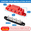Barra colectora 12V 24V 250A con 4 terminales M8