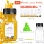 40 Botellas Jugo 4oz Vacías Reutilizables con Etiqueta