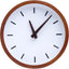 Reloj pared analógico madera mediados siglo 9pulg silencioso
