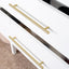 2 Tiradores Latón Macizo Dorado 11.25" para Gabinetes Cocina