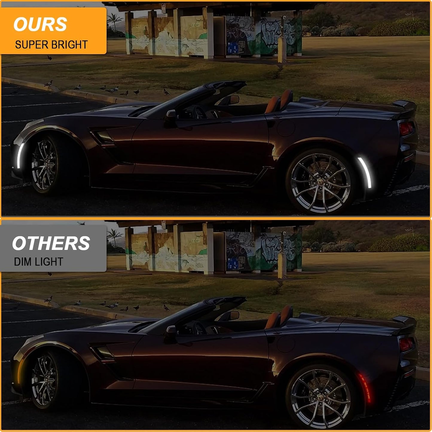 4 Pzas Luces LED marcadoras C7 Corvette 14-19