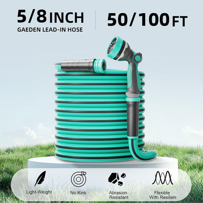 Manguera jardín 100ft 5/8pulg polímero híbrido