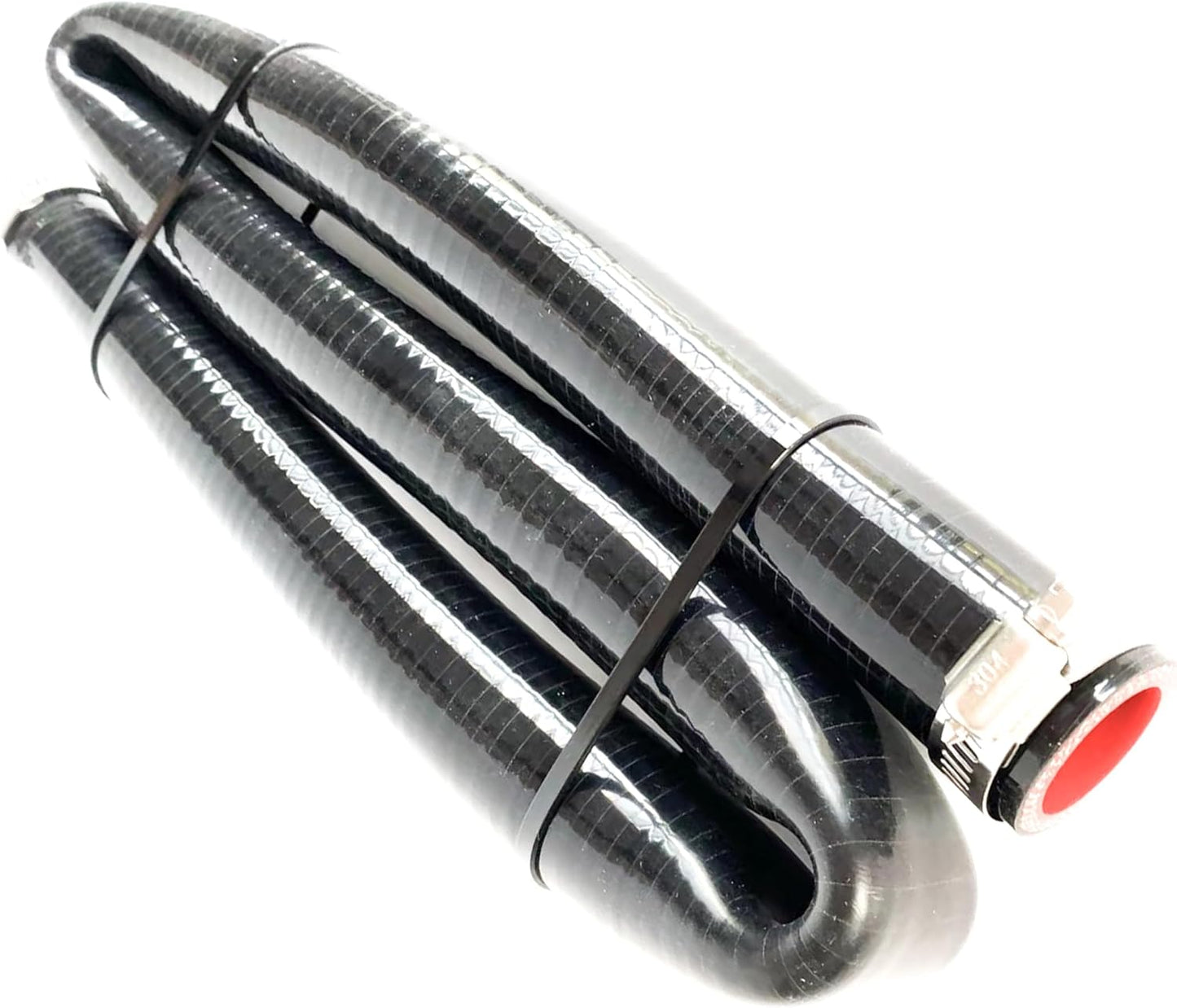 Manguera silicona reforzada 25mm x 3.28ft negra 145psi