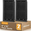 Registro suelo 6x14" rejilla ventilación acero negro