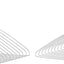 Perchas metal 16pulg para ropa abrigos pack 20 color plateado