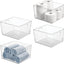 Cesta plástico apilable con asas baño armario