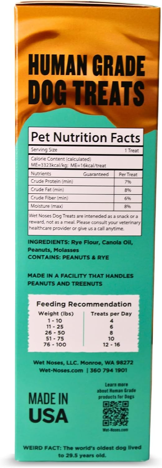 Golosinas crujientes de maní y melaza para perros 14oz sin OMG