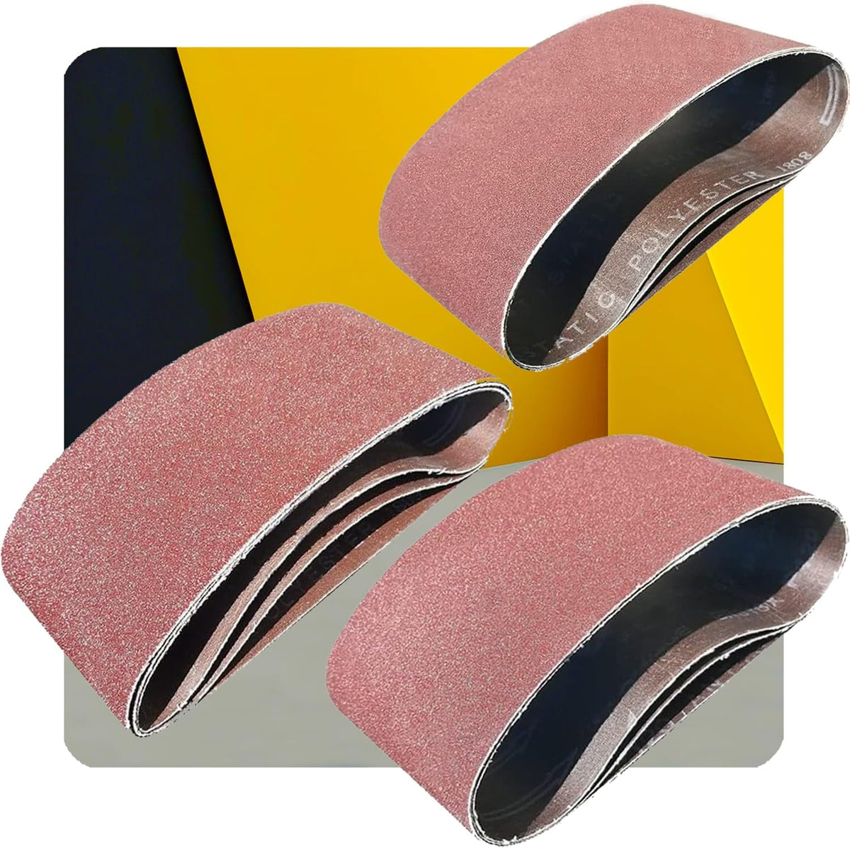 15 Correas Lijado 4x21pulg Grano 80-120 Alúmina