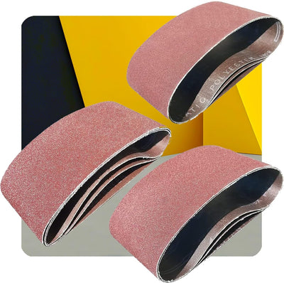15 Correas Lijado 4x21pulg Grano 80-120 Alúmina