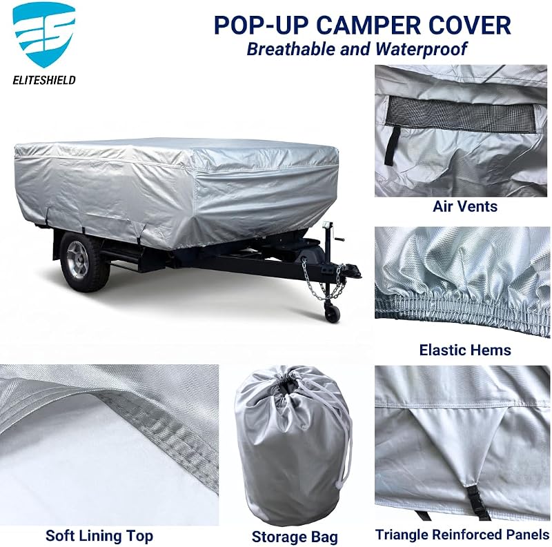Funda plegable caravana impermeable anti-UV 18-20 ft