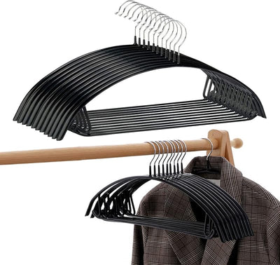Colgador trajes abrigos suéteres 50uds negro