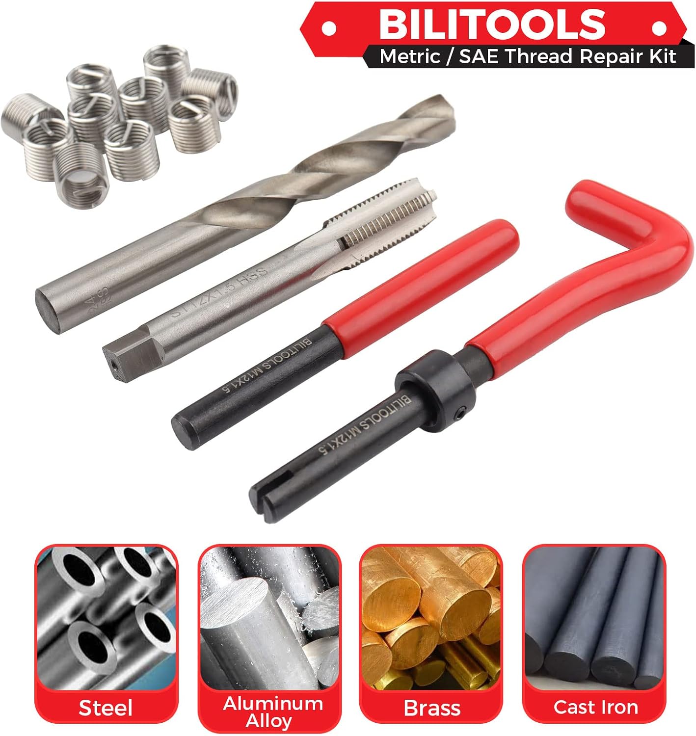 Kit reparación roscas M10x1.5 HSS Helicoil