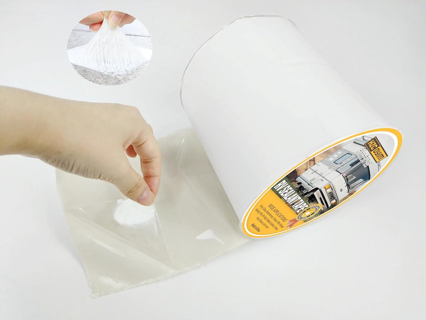 Cinta selladora para techo RV blanca 4x50' resistente UV