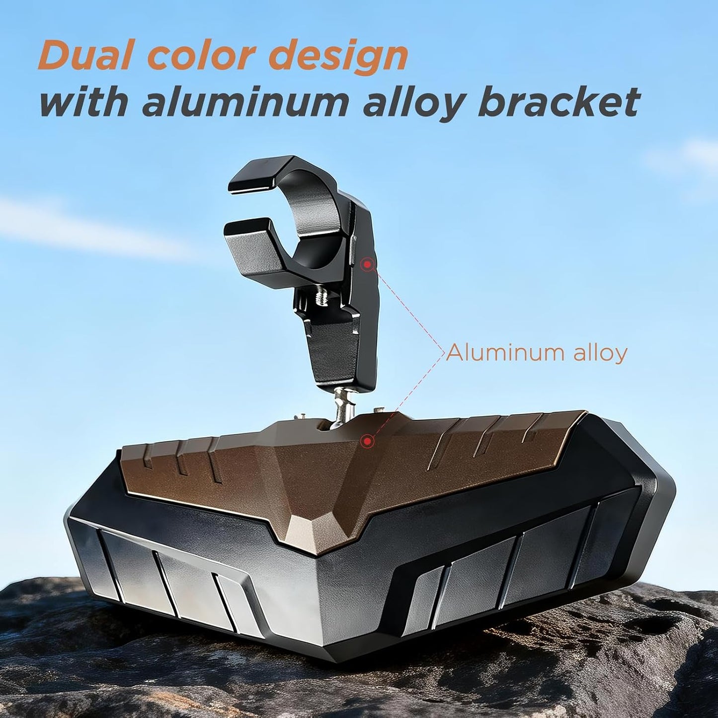 Espejo central UTV universal con abrazadera aluminio