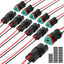 Conectores dt impermeables 18awg para auto camión 3pines