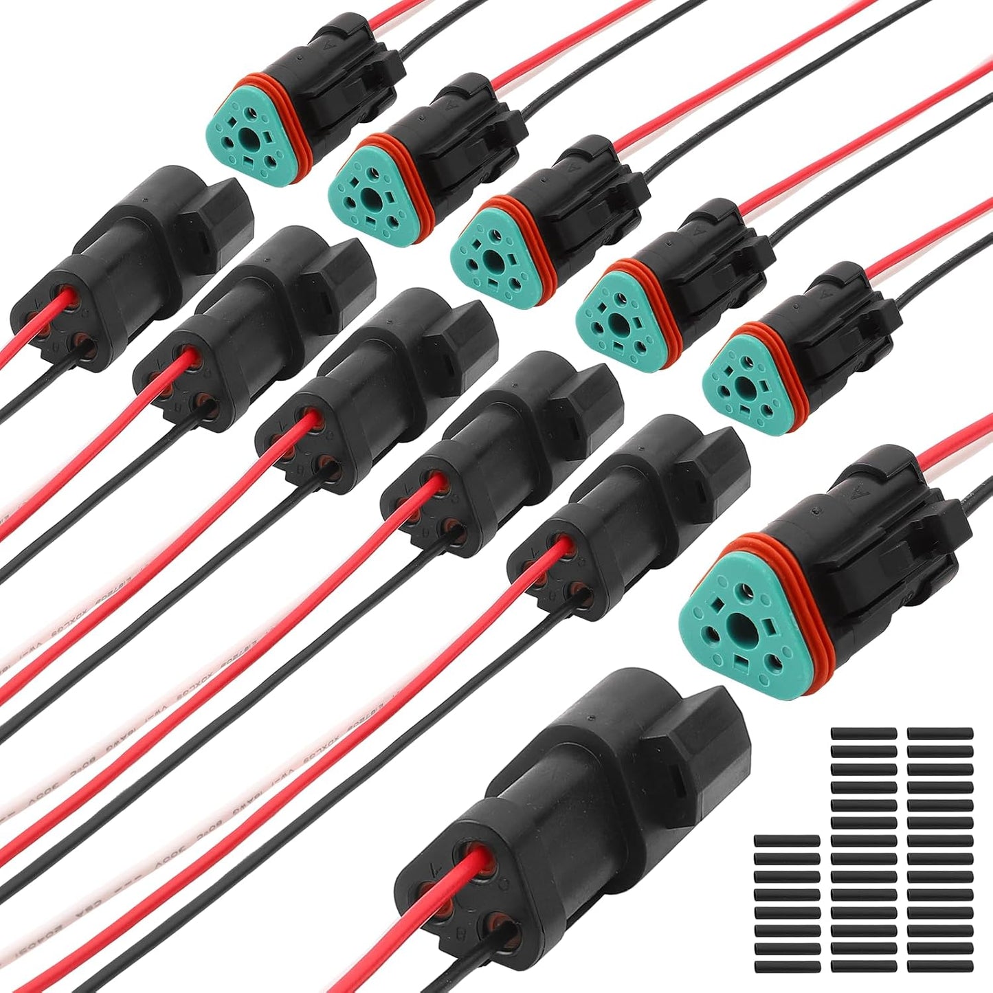 Conectores dt impermeables 18awg para auto camión 3pines