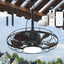 Ventilador techo exterior con luz 21pulg IP65 control Alexa