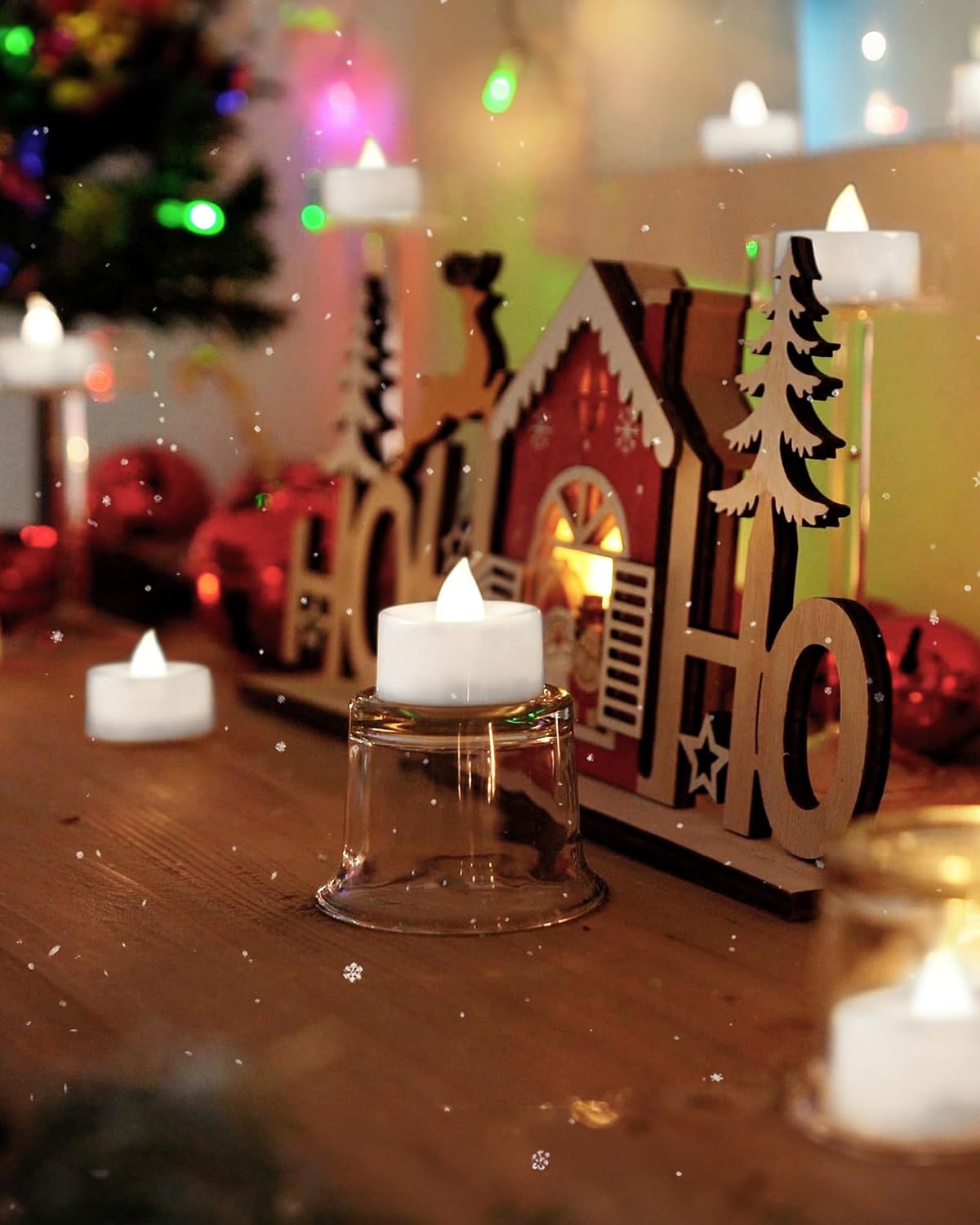 Velas LED sin llama paquete 24 pilas luz blanca boda Halloween